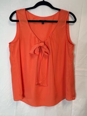 Gap Sleeveless Tie-Neck Women's Top in Coral Size XLarge